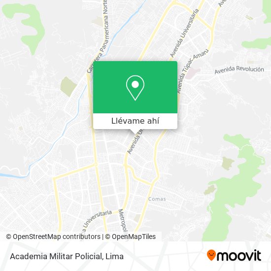 Mapa de Academia Militar Policial