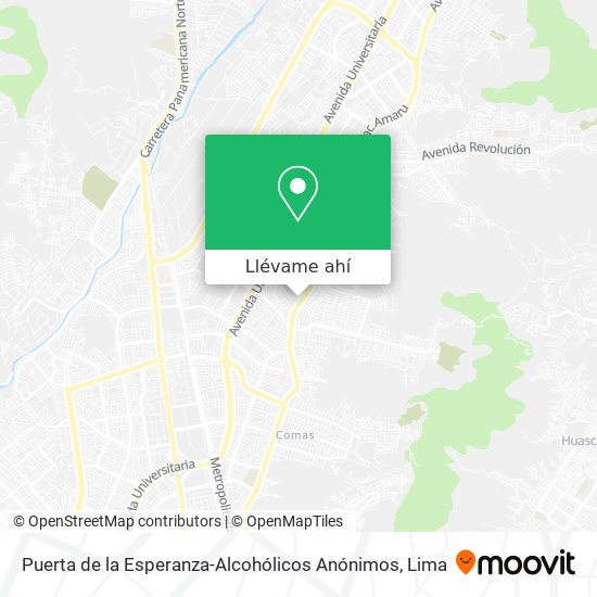 Mapa de Puerta de la Esperanza-Alcohólicos Anónimos