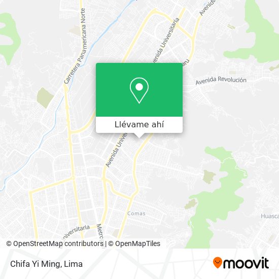 Mapa de Chifa Yi Ming