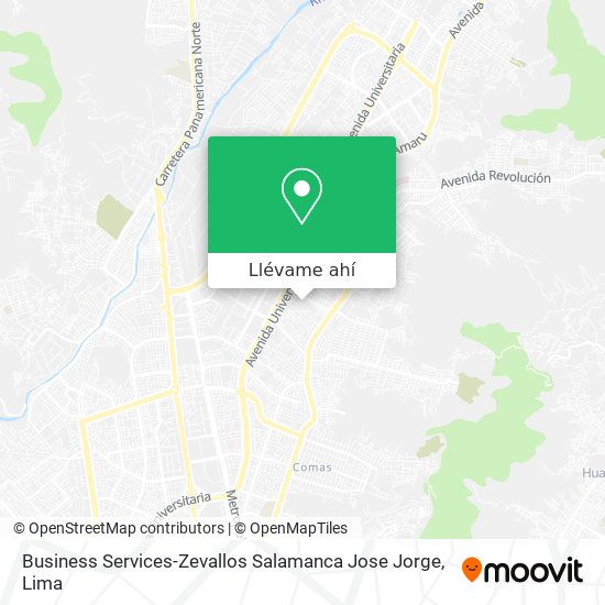 Mapa de Business Services-Zevallos Salamanca Jose Jorge