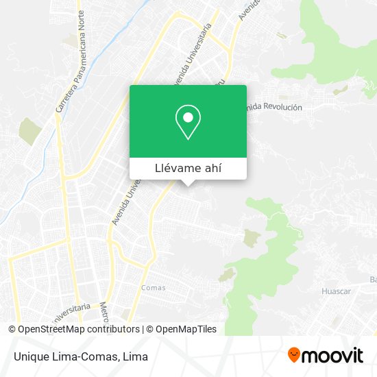 Mapa de Unique Lima-Comas