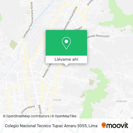 Mapa de Colegio Nacional Tecnico Tupac Amaru 3055