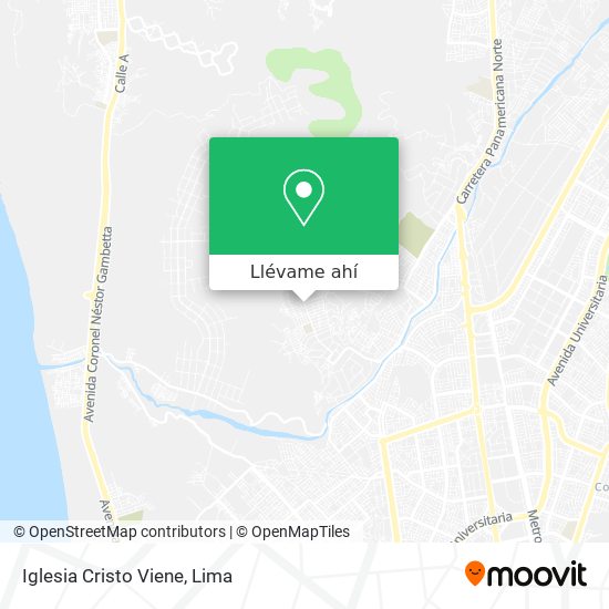 Mapa de Iglesia Cristo Viene