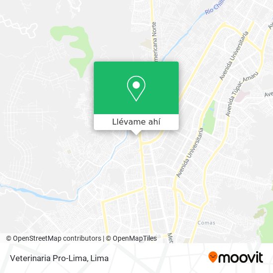 Mapa de Veterinaria Pro-Lima