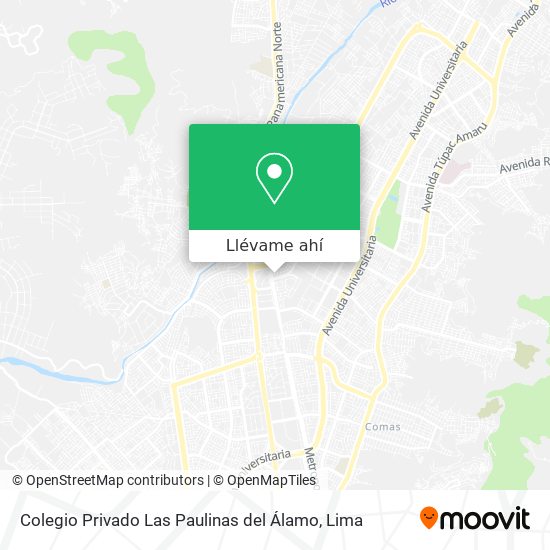 Mapa de Colegio Privado Las Paulinas del Álamo