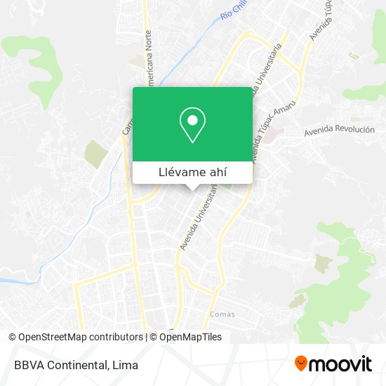 Mapa de BBVA Continental