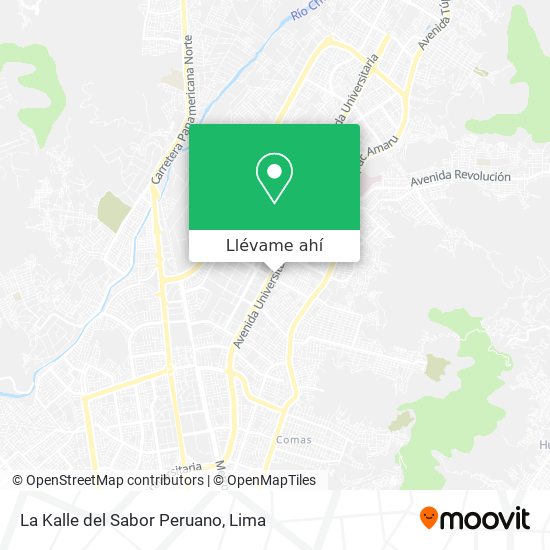 Mapa de La Kalle del Sabor Peruano