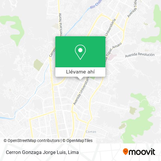 Mapa de Cerron Gonzaga Jorge Luis