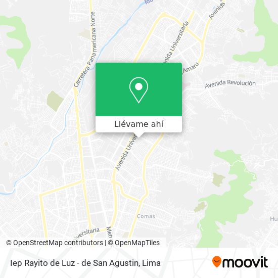 Mapa de Iep Rayito de Luz - de San Agustin