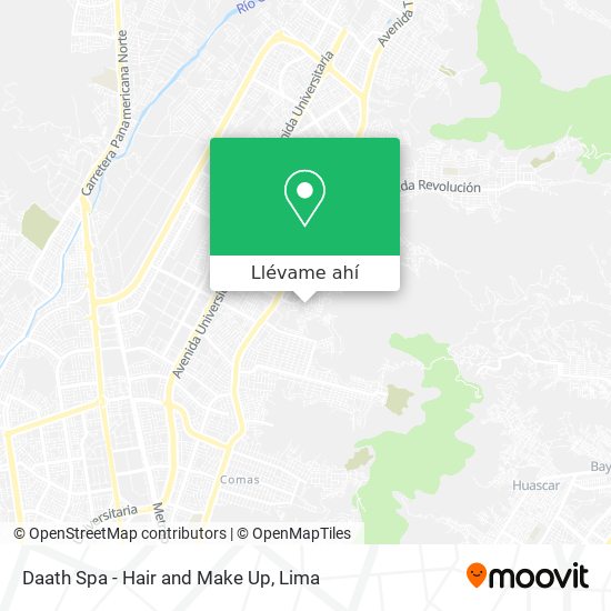 Mapa de Daath Spa - Hair and Make Up