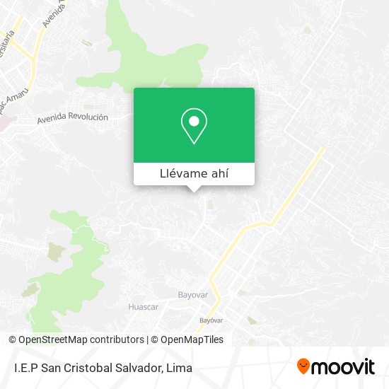 Mapa de I.E.P San Cristobal Salvador
