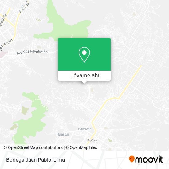 Mapa de Bodega Juan Pablo