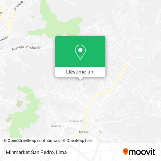 Mapa de Minmarket San Pedro