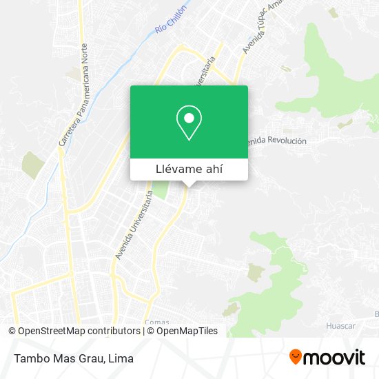 Mapa de Tambo Mas Grau