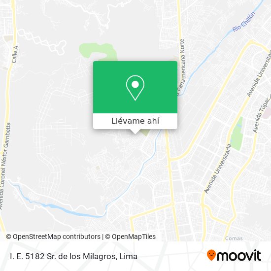 Mapa de I. E. 5182 Sr. de los Milagros