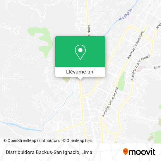 Mapa de Distribuidora Backus-San Ignacio