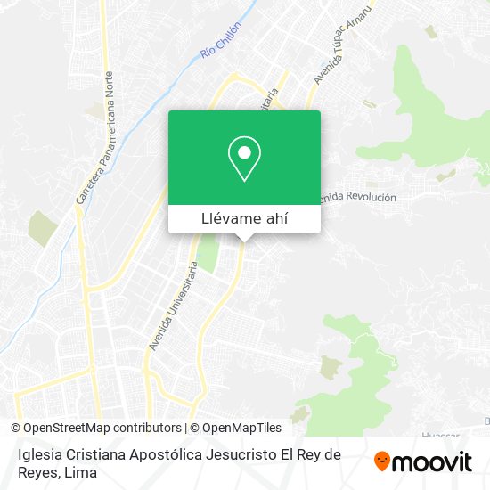 Mapa de Iglesia Cristiana Apostólica Jesucristo El Rey de Reyes