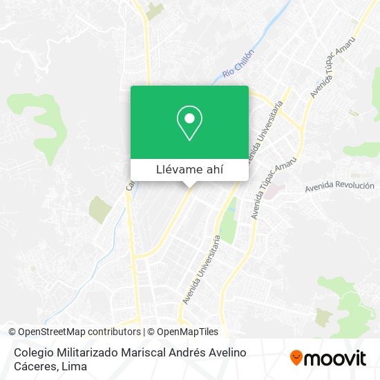 Mapa de Colegio Militarizado Mariscal Andrés Avelino Cáceres