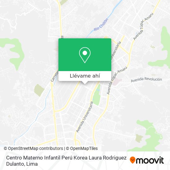 Mapa de Centro Materno Infantil Perú Korea Laura Rodriguez Dulanto
