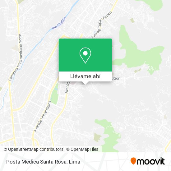 Mapa de Posta Medica Santa Rosa