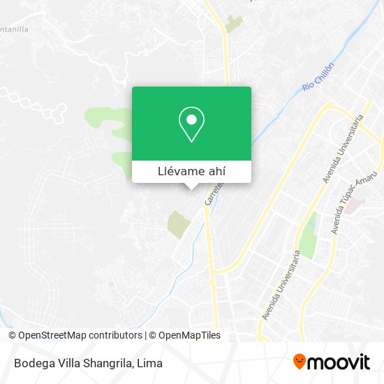 Mapa de Bodega Villa Shangrila