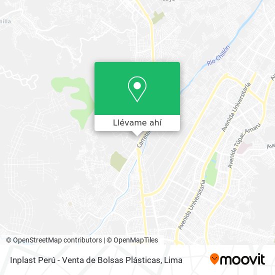 Mapa de Inplast Perú - Venta de Bolsas Plásticas