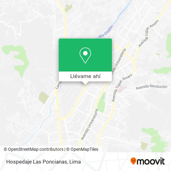 Mapa de Hospedaje Las Poncianas