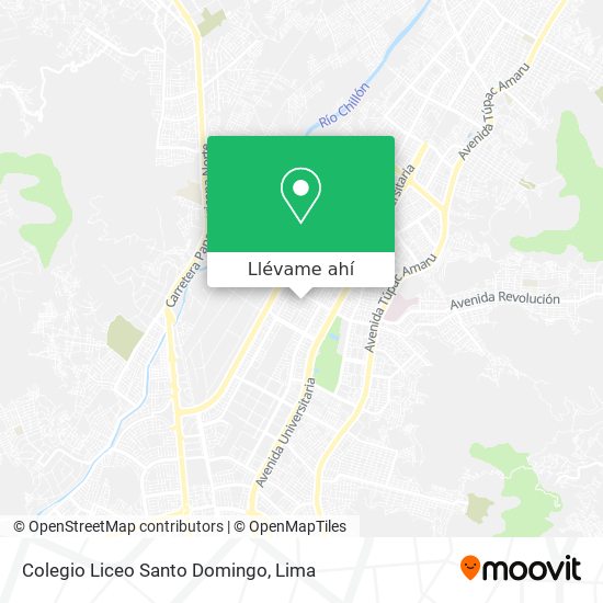 Mapa de Colegio Liceo Santo Domingo