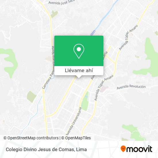 Mapa de Colegio Divino Jesus de Comas