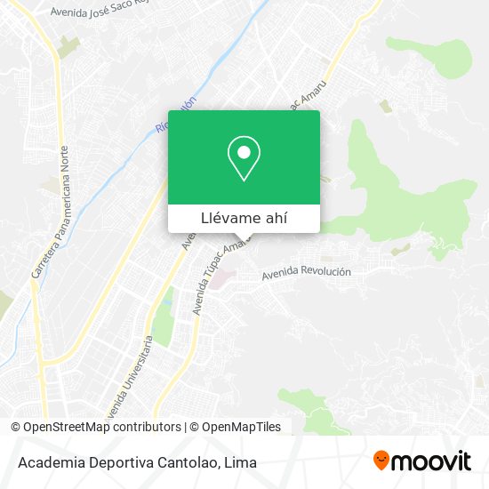 Mapa de Academia Deportiva Cantolao