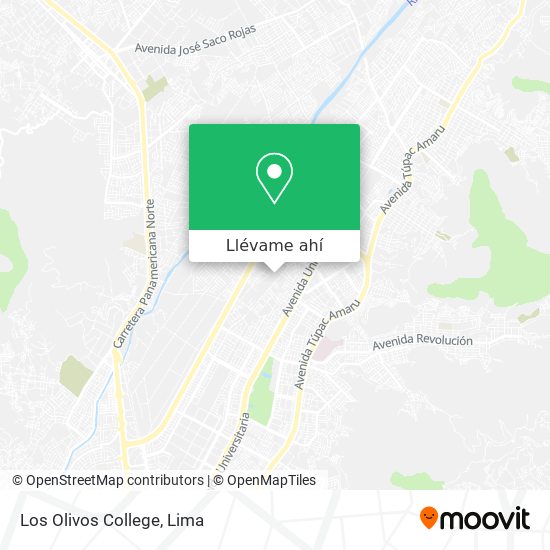 Mapa de Los Olivos College