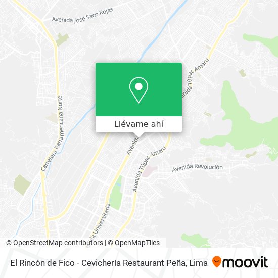 Mapa de El Rincón de Fico - Cevichería Restaurant Peña