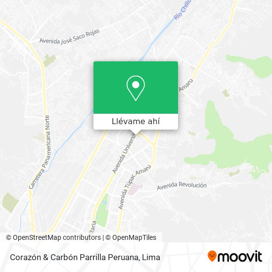 Mapa de Corazón & Carbón Parrilla Peruana