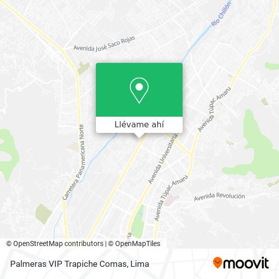 Mapa de Palmeras VIP Trapiche Comas