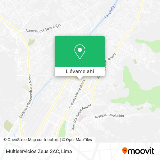 Mapa de Multiservicios Zeus SAC