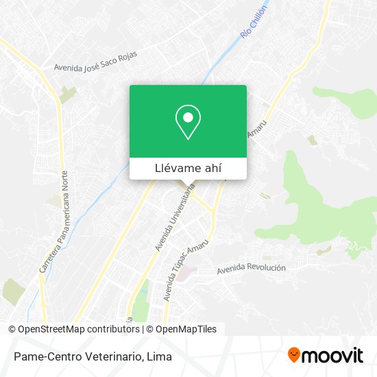 Mapa de Pame-Centro Veterinario