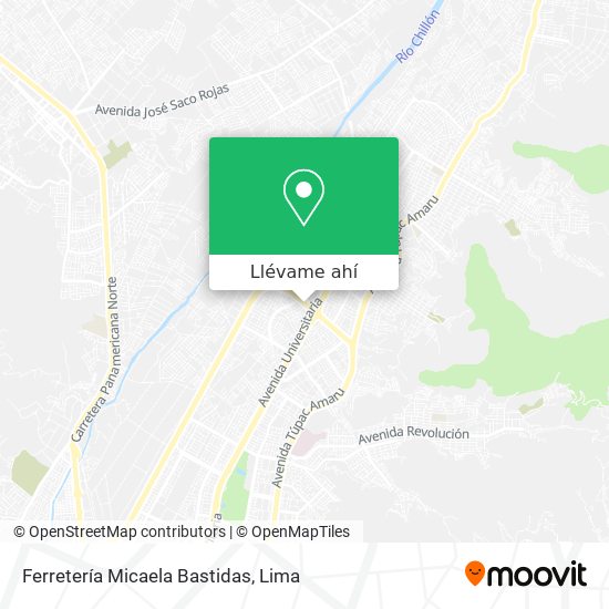 Mapa de Ferretería Micaela Bastidas