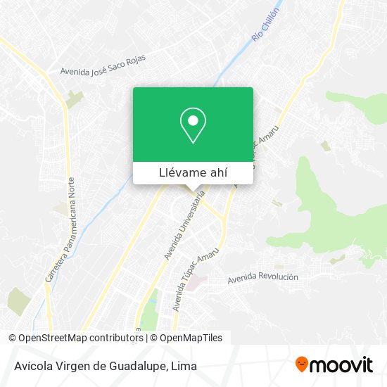 Mapa de Avícola Virgen de Guadalupe