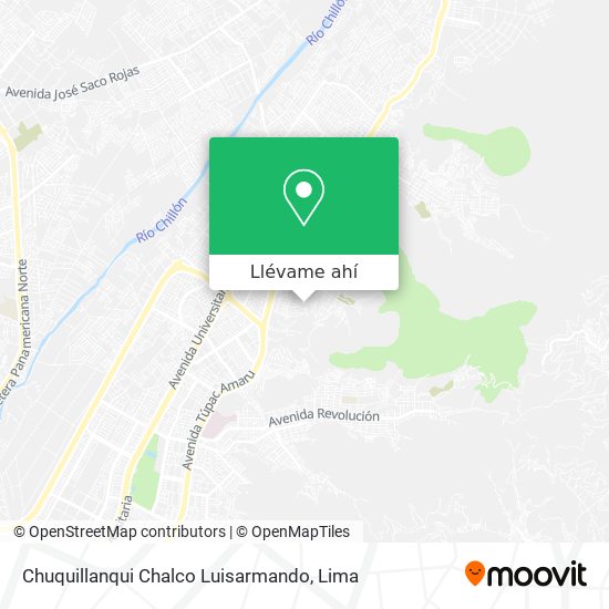 Mapa de Chuquillanqui Chalco Luisarmando