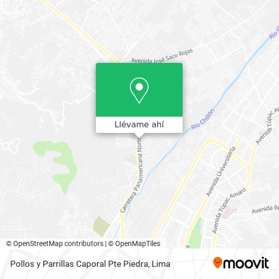 Mapa de Pollos y Parrillas Caporal Pte Piedra