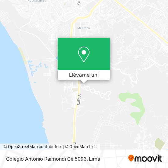 Mapa de Colegio Antonio Raimondi Ce 5093
