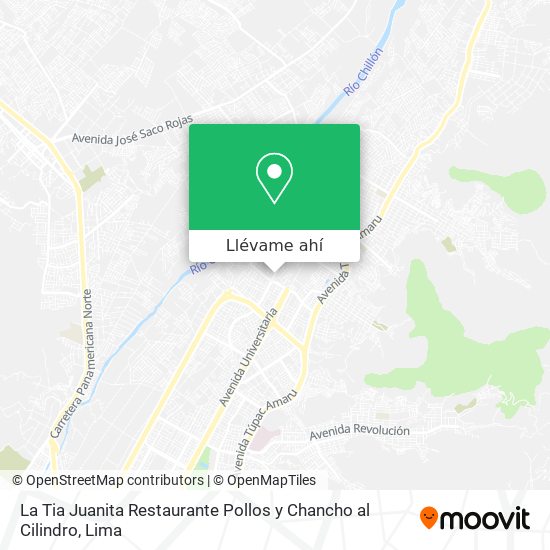 Mapa de La Tia Juanita Restaurante Pollos y Chancho al Cilindro