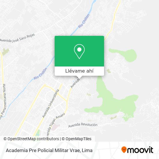 Mapa de Academia Pre Policial Militar Vrae