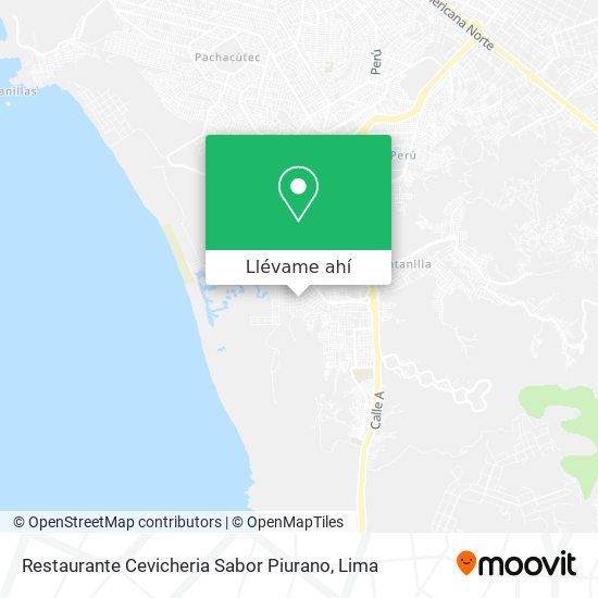 Mapa de Restaurante Cevicheria Sabor Piurano