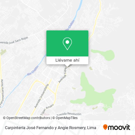 Mapa de Carpintería José Fernando y Angie Rosmery
