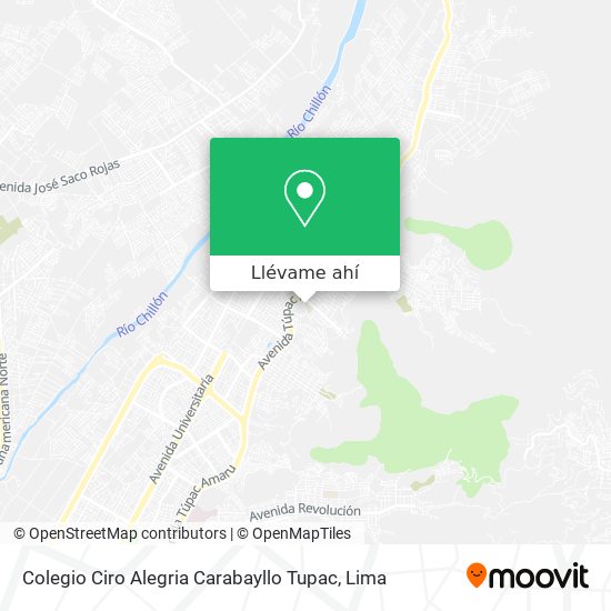 Mapa de Colegio Ciro Alegria Carabayllo Tupac