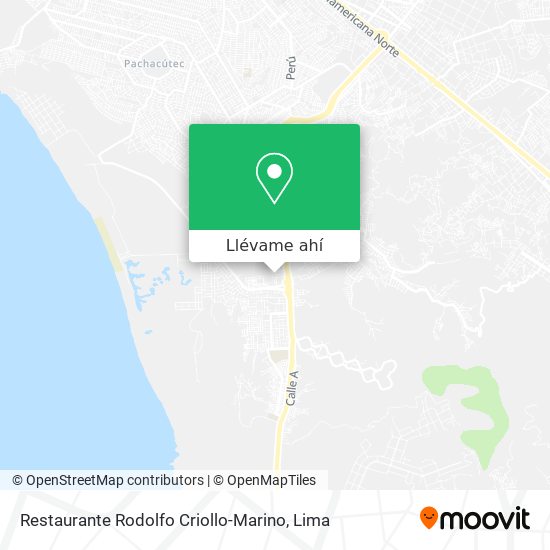 Mapa de Restaurante Rodolfo Criollo-Marino