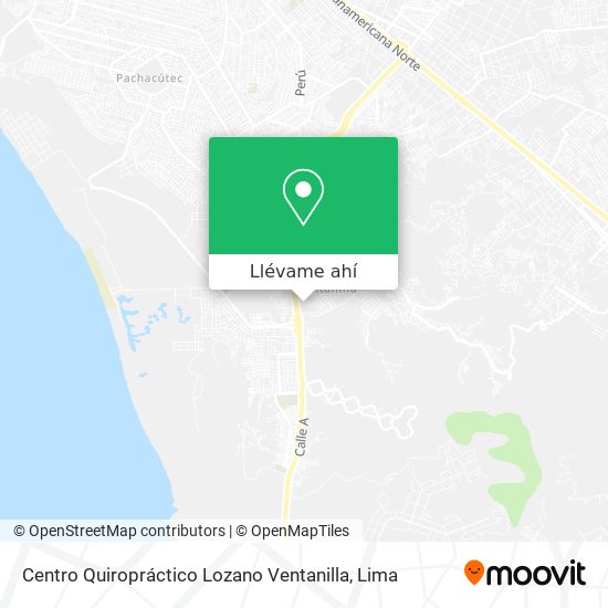 Mapa de Centro Quiropráctico Lozano Ventanilla