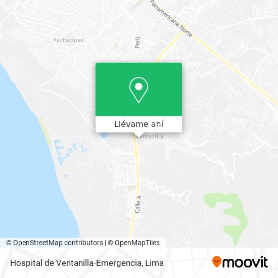 Mapa de Hospital de Ventanilla-Emergencia