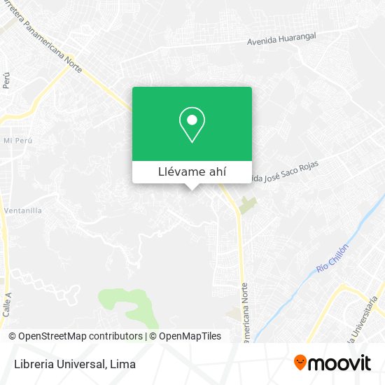 Mapa de Libreria Universal